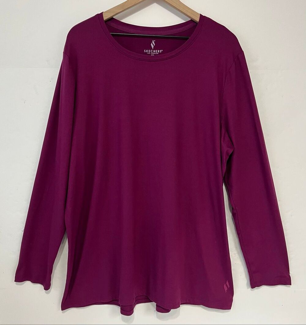 Skechers Magenta Long Sleeve Top Size XXL